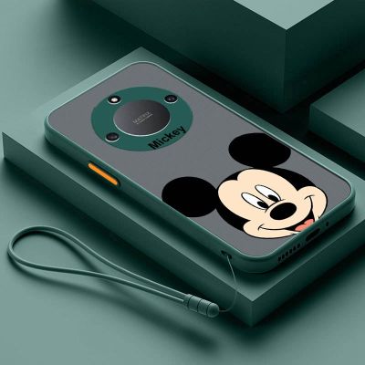 Realme 11 Pro + Plus 5G 10T 10 Pro + Plus Realme11 Pro Mickey Mouse ปุ่มคอนทราสต์ผิวเคลือบพลาสติกเคสให้ความรู้สึกเคสนิ่มใส่โทรศัพท์เคสกันกระแทก