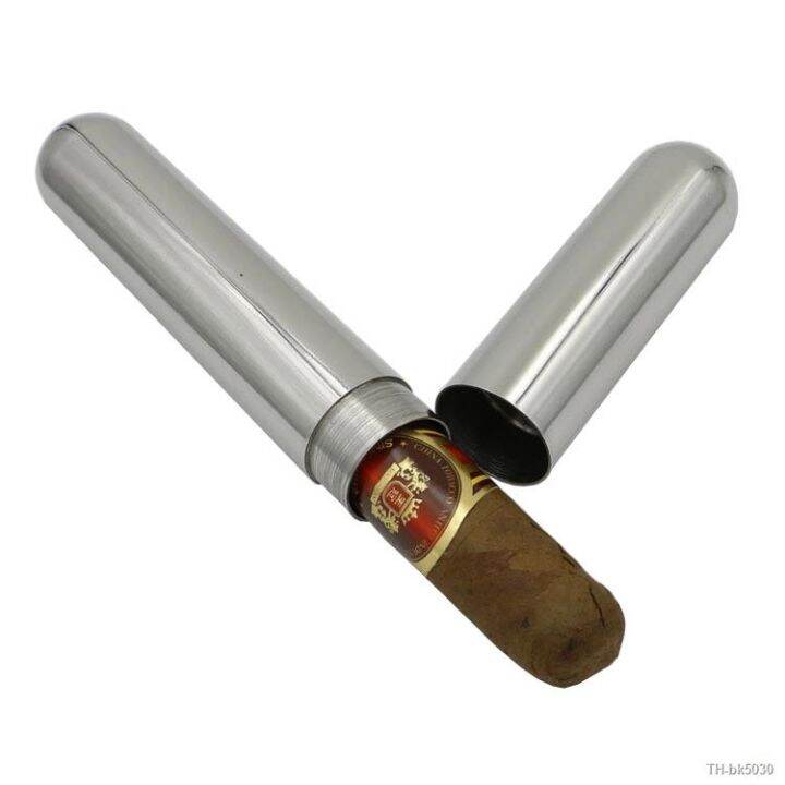 Cigar Tube Jar Cigar Box Case Holder Stainless Steel Cigar Box Tube