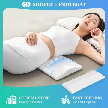 1pc Memory Foam Waist Pillow, Lumbar Support Cushion For Sleep
