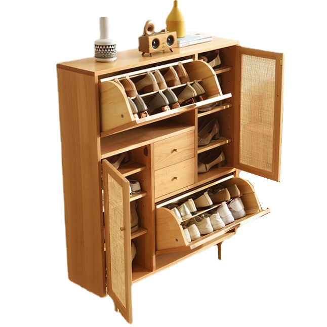 LaFloria® Suzuki Shoe Free Shipping/ Rattan Shoe Rack/ Wood