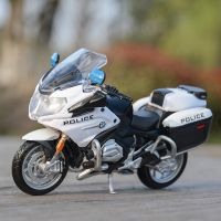 Misto 1:18 BMW R1200 RT รถตำรวจของเล่นแบบจำลองรถมอเตอร์ไซค์ของสะสม