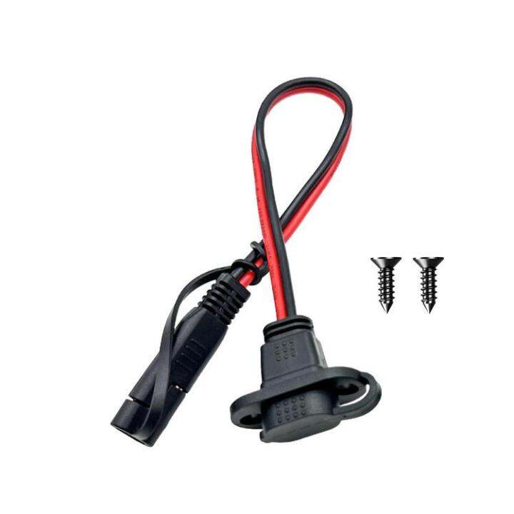 sae-extension-cable-14awg-sae-to-sae-quick-disconnect-wire-harnes-solar-panel-sae-plug-and-dual-sae-connectors-power-cord-with-dust-cover-for-automotive-rv-skilful