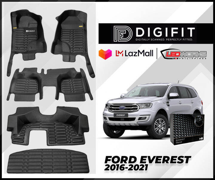 FORD EVEREST 20162021 Digifit Premium Car Matting /Floorliner Lazada PH