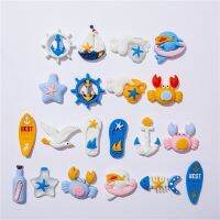 hot【DT】☽▬▦  20pc Beach Sailboat/Anchor/Helm/Surfboard /Seagull Resin Miniature Flatback Decoration