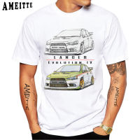 Legend Lancer EVO X Tuned เสื้อยืดติดรถยนต์ฤดูร้อนใหม่แขนสั้นผู้ชาย Harajuku สีขาว Casual Boy Tees Hipster Cool Tops