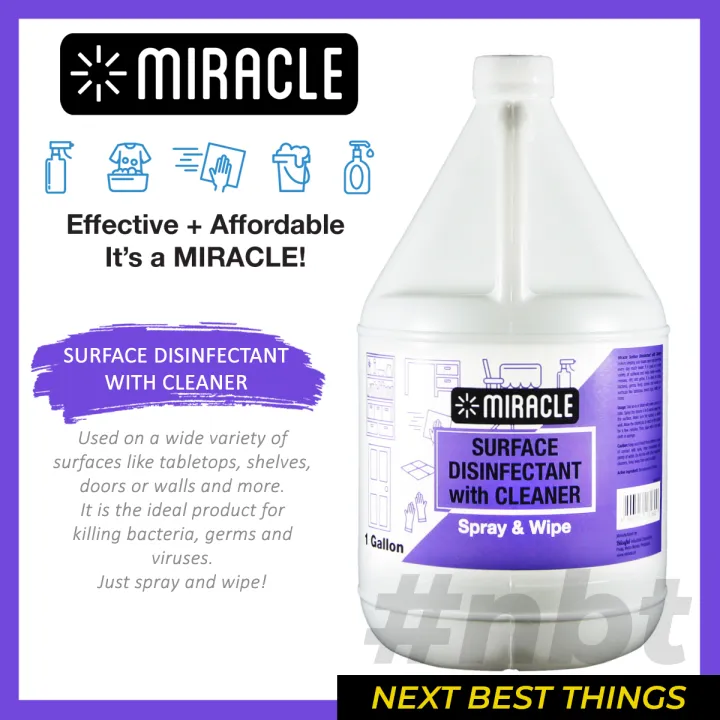 Miracle Surface Disinfectant (Spray & Wipe formula) Lazada PH