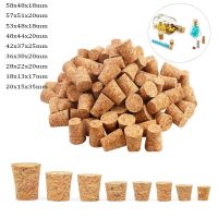 100~5pcs Conical Glass Bottle Stopper Home Brew Wine Jar Plug Beer Bottle Oak Cork Pudding Container Wood Lid Bottl Cap Bar Wine Tools