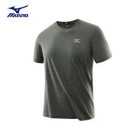 Mizuno Mizuno/เสื้อยืดแขนสั้นผู้ชาย,เสื้อยืดฤดูร้อนระบายอากาศบางส่วนเสื้อระบายอากาศการพักผ่อนกลางแจ้งหลวม