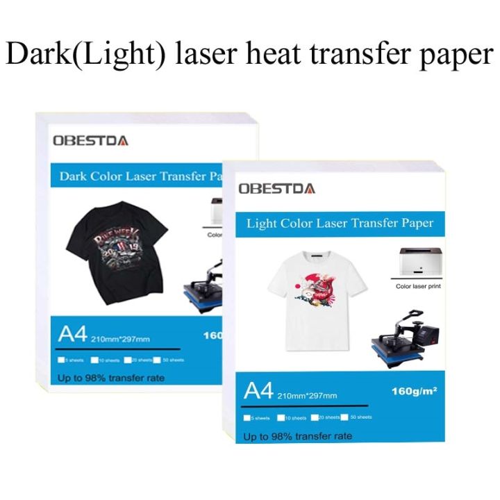 Laser Printer Shirt Transfer Paper Printer Transfer Paper Fabric - A4 ...