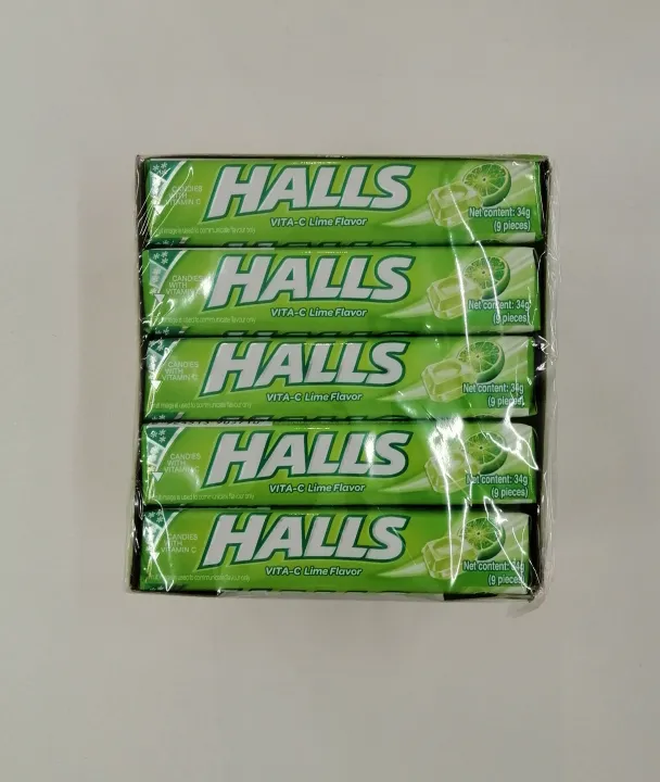 HALLS VITA-C LIME FLAVOURED CANDY 34G * 20 STICKS | Lazada