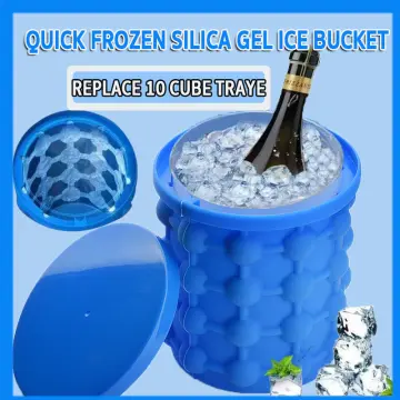 Summer Ice Maker Mold Silicone Ice Bucket Space Saving Ice Mold Tray Tool