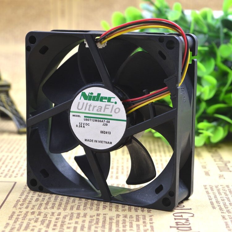 Genuine authentic NIDEC 4028 4CM 12V 0.24A W40S12BS8AB5-52 violent fan 