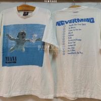 [พร้อมส่ง] เสื้อยืดผ้าฝ้าย [ NIRVANA ]NEVERMIND Album  เด็กเก็บแบงค์  วินเทจ  เสื้อวง เนอร์วาน่า vintage ชายและหญิง