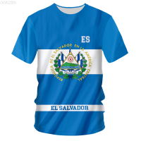 2023 NEW El Salvador t Shirt Diy Custom Design Slav T-shirt National Flag Spanish Republic El Salvador Large Clothing Picture Blue National Flag fashion