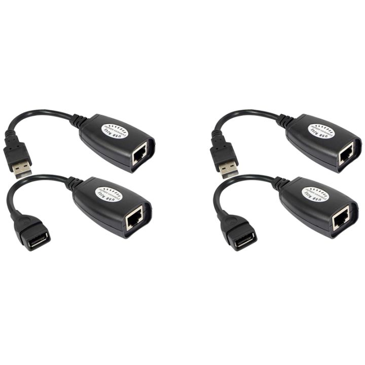 4x-usb-to-rj45-rj-45-lan-cable-extension-adapter-extender-usb-to-network-port-signal-amplifier