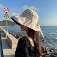 [hot]2023 new Womens bucket hat Solid style Panama caps Splicing color luxury hat fisherman hat Ladies summer sun Travel Beach Hat 【hot】 !