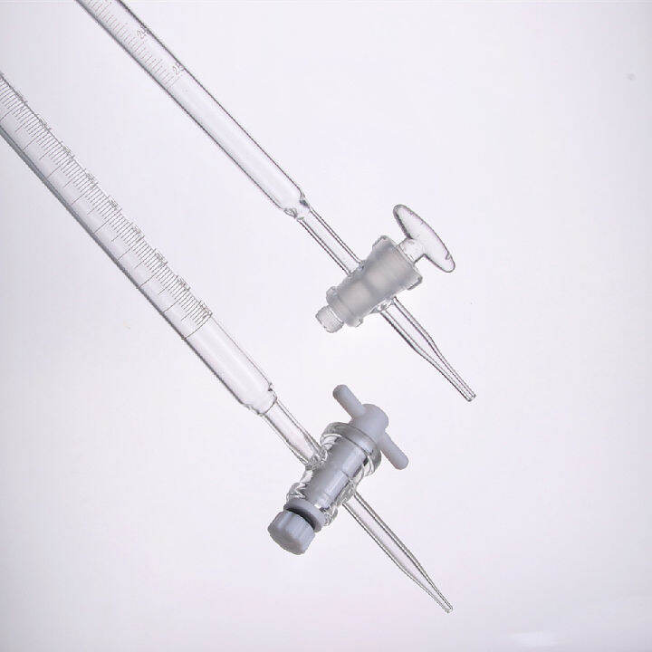 Glass burette 10, 25, 50, 100ml Acidbase Class A PTFE burette