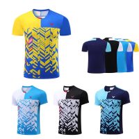 shot goods 【Ready Stock】2022 049A Mens Badminton Shirt Adult Shirts Breathable Quick Dry Jersey