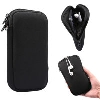 Universal Stretch Waterproof Nylon Zipper Pannier Bag Leather Case For Iphone12 Samsung Huawei Neck-Hanging Bag Phone Case