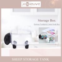 Cotton Swab Storage Box With Cover Sheep Shaped Plastic Container Toothpick Case Organizer Home Table Decor Kitchen Jars
