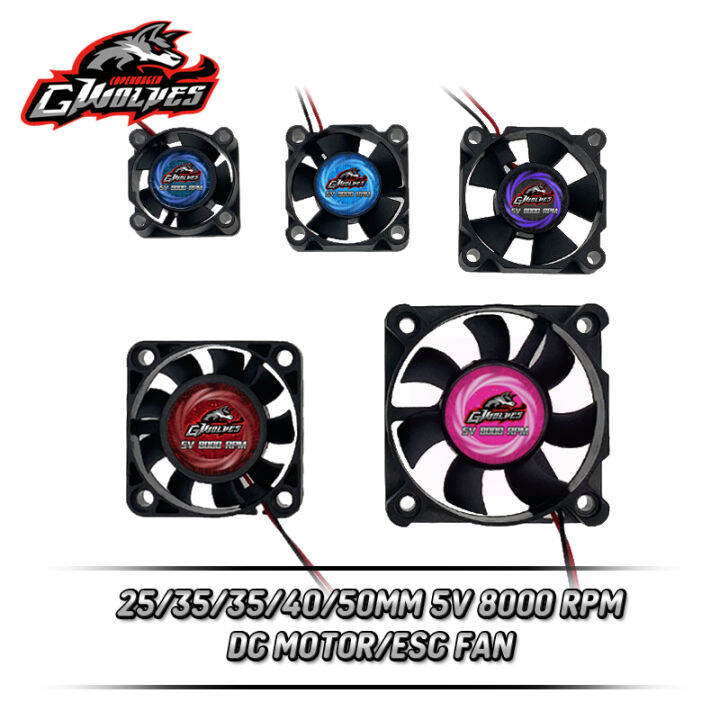 2530354050มิลลิเมตร8000รอบต่อนาที5โวลต์-7โวลต์-dc-มอเตอร์-esc-พัดลมระบายความร้อนสำหรับ30a-60a-120a-150a-esc-3660-4274มอเตอร์-rc-ชิ้นส่วน-futaba-เสียบ