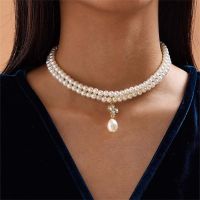 【DT】hot！ Jewelry Wedding Big Necklace Bridal Bead Chain Neck Accessories