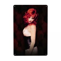 Mylene Farmer Metal Tin Logo Club Cafe ร้านอาหาร Man Cave Bar กำหนดเองวินเทจฝรั่งเศสนักร้องแบรนด์ตกแต่งบ้าน 20 * 30 ซม