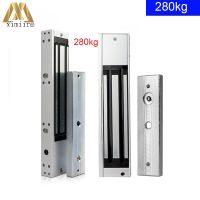 DC12V/ 24V Single Door Electromagnetic Lock 280KG 600lbs Magnetic Lock Holding Force Access Control lock Electric Door Lock