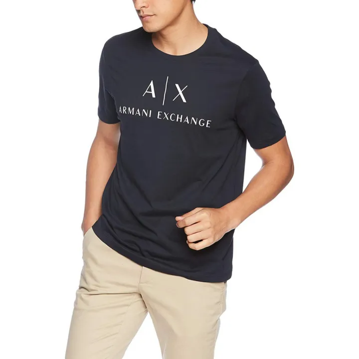 Hot tee AX Armani Exchange Men's fashion Classic Crew Tee | Lazada PH