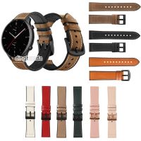 Genuine Leather Silicone Watch Band Strap for Huami Amazfit GTR 42mm 47mm GTR2 GTR 2e GTR 3 Pro 【BYUE】