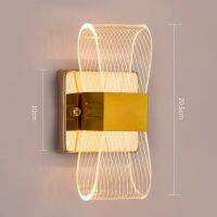 อะคริลิคในร่มโคมไฟติดผนังทันสมัย LED เชิงเทียนติดผนังผนังแสงอุ่นสีขาวแสงธรรมชาติสีขาวเย็นสำหรับทางเดินห้องนอนบันได Garypenel.