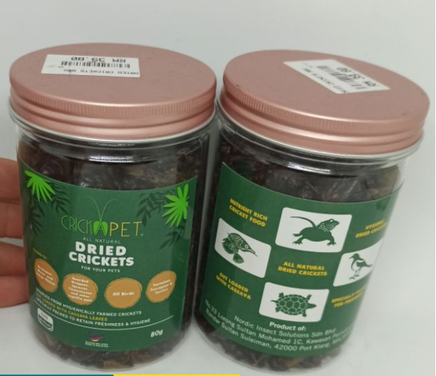 DRIED CRICKET 80g reptile food arowana food bearded dragon food Lazada