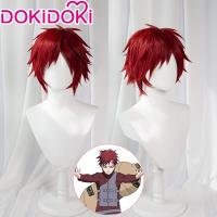 DOKIDOKI booking naruto gaara cosplay wig wine become warped hair fake fur