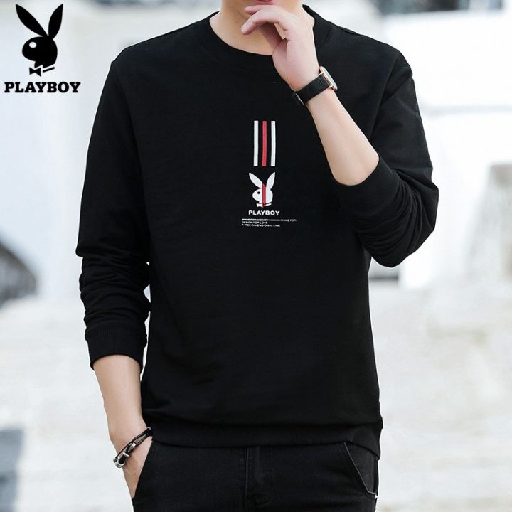 playboy-เสื้อกันหนาว-คอกลม-แฟชั่นเกาหลี-สำหรับผู้ชาย