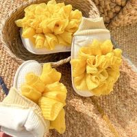 【cw】 Sided Exfoliating Gloves Cleaning Shower Scrubber