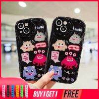 เคส VIVO Y12S Y12 Y20 Y15S Y22 Y22S Y35 Y15C Y56 Y02A Y91C Y21 Y16 Y21A Y21T Y30 Y21S Y21E Y21G Y20S Y12i Y3S Y33T Y15A Y01 Y02 Y01A Y91 Y30i Y93 Y95 Y15 Y17 Y50 Y53S Y51 2020 Y51A Y10 Y33S Y1S สร้างสรรค์มอนสเตอร์น้อยน่ารักตัวตลกอ่อน 3D คลื่นโค้งขอบกรณี