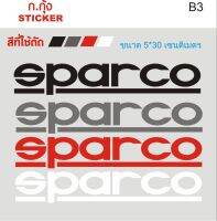 sparco(2 ชิ้น)(สินค้าพร้อมจัดส่งใน 24 ชั่โมง) สติ๊กเกอร์ตัดสำหรับติดตกแต่งรถยนต์