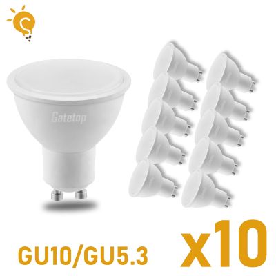 ☜۞ 10PCS LED in-line spotlight AC220V GU10 GU5.3 Bulb MR16 Spot Lighting Bulb Indoor Lighting Home Decoration Bombillas