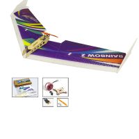 เครื่องบิน RC EPP เครื่องบินจำลอง DW งานอดิเรกรุ้งปีกบิน1000มม. Wingspan Tail Push ชุดเครื่องบิน RC รุ่น Push