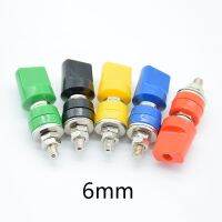 1pcs M6x60 binding post 6mm pure copper flat cap terminal 4mm hole banana socket / 40A high current grounding column