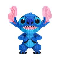 Disney Lilo &amp; Stitch บล็อกตัวต่อการ์ตูนสัตว์ประกอบบล็อกตัวต่อของเล่น Kids Toys เพื่อการศึกษาสำหรับเทศกาลคริสต์มาส