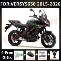 ชุดแฟริ่งรถจักรยานยนต์สำหรับ VERSYS 650 KLE650 KLE 650 2015 2016 2017 2018 2019ชุดแฟริ่งสีเขียวดำ