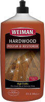 Weiman High-Traffic Hardwood Floor Polish and Restorer - Natural Shine, Removes Scratches, Leaves Protective Layer 32 fl. oz (946mL)