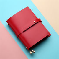 Notepad Loose-Leaf Soft Diary Book Notebook Leather Solid Color