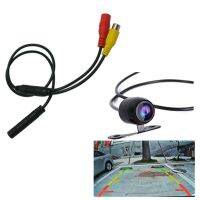 Car Reverse Backup Rear View Camera 4 Pin Male Connector To RCA Wire Power Harness Adapter Wire Female CVBS Signal Adapter