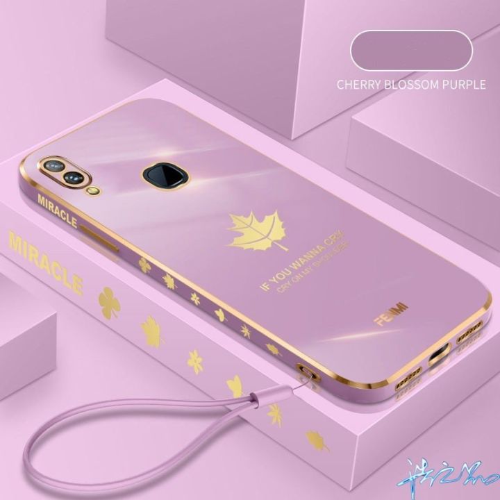 เคส-y91-y95-v11i-v11-v9-y85-y91i-y30-y50-y30i-y91c-y71-v15-v20-เคสสไตล์เกาหลี-6d-ซิลิโคนนิ่ม-หรูหรา-เคสโทรศัพท์ชุบไฟฟ้า-ฟรีสายคล้อง