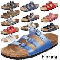 Birkenstock florida รองเท้าแตะ รองเท้าชายหาด หัวเข็มขัดสามตัว สําหรับผู้ชาย