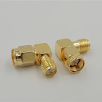 SMA Male to Female Right Angle 90 Degree RF Adapter Coaxial Coax Connector for Wi-Fi Antenna Extension Cable