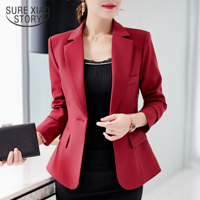 Women Jacket19 New Arrivals Autumn Office Work Casual Black Red Grey Winter Long Sleeve Solid Women Coat And Jacket5032 80