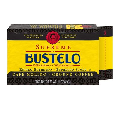 ☕Café Bustelo Supreme Estilo Espresso Ground Coffee☕ กาแฟคั่วบด เอสเพรสโซ่คั่วเข้ม หอมกรุ่น รสเข้มข้น กาแฟนำเข้าจากอเมริกา🇺🇸 แพ็คสุญญากาศ 283 กรัม
